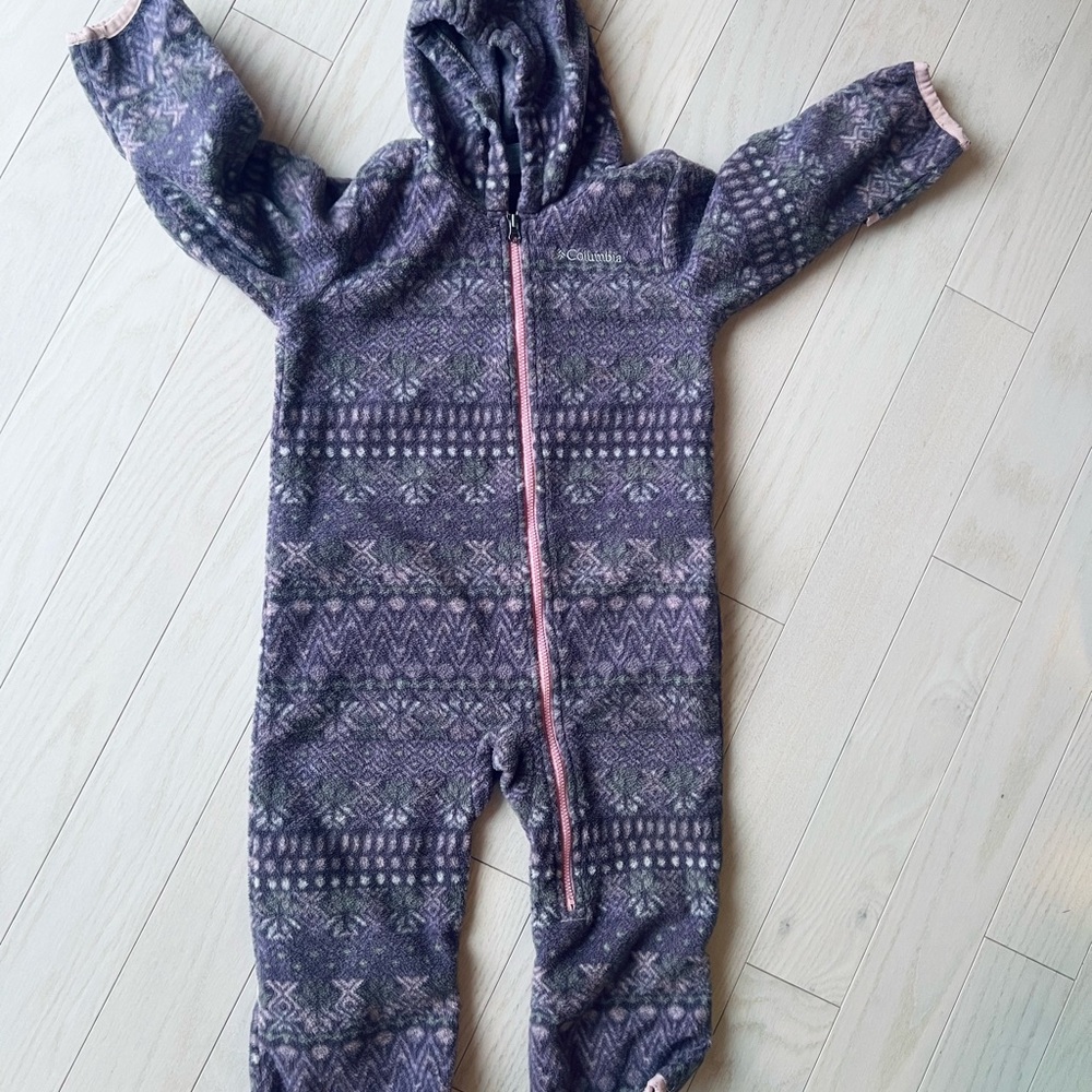 Columbia Fair isle outdoor romper 18-24